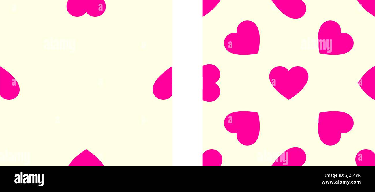 Pink/purple seamless, repeatable heart shape, icon pattern, texture ...