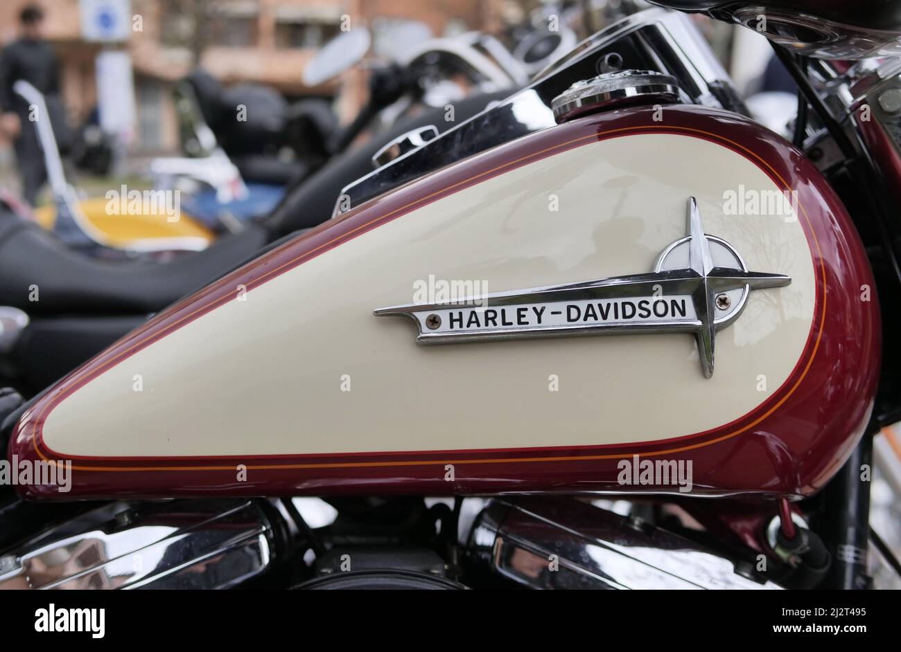 Harley Davidson exposed at Paderno Dugnano expo, commercial outdoor