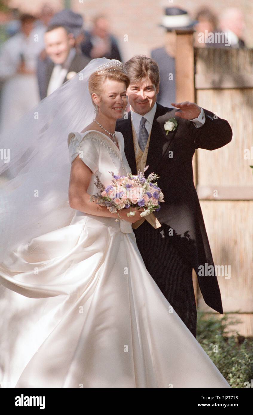 The wedding of Lady Helen Windsor to Timothy Taylor at St George's Chapel, Windsor Castle. 18th July 1992. Stock Photo