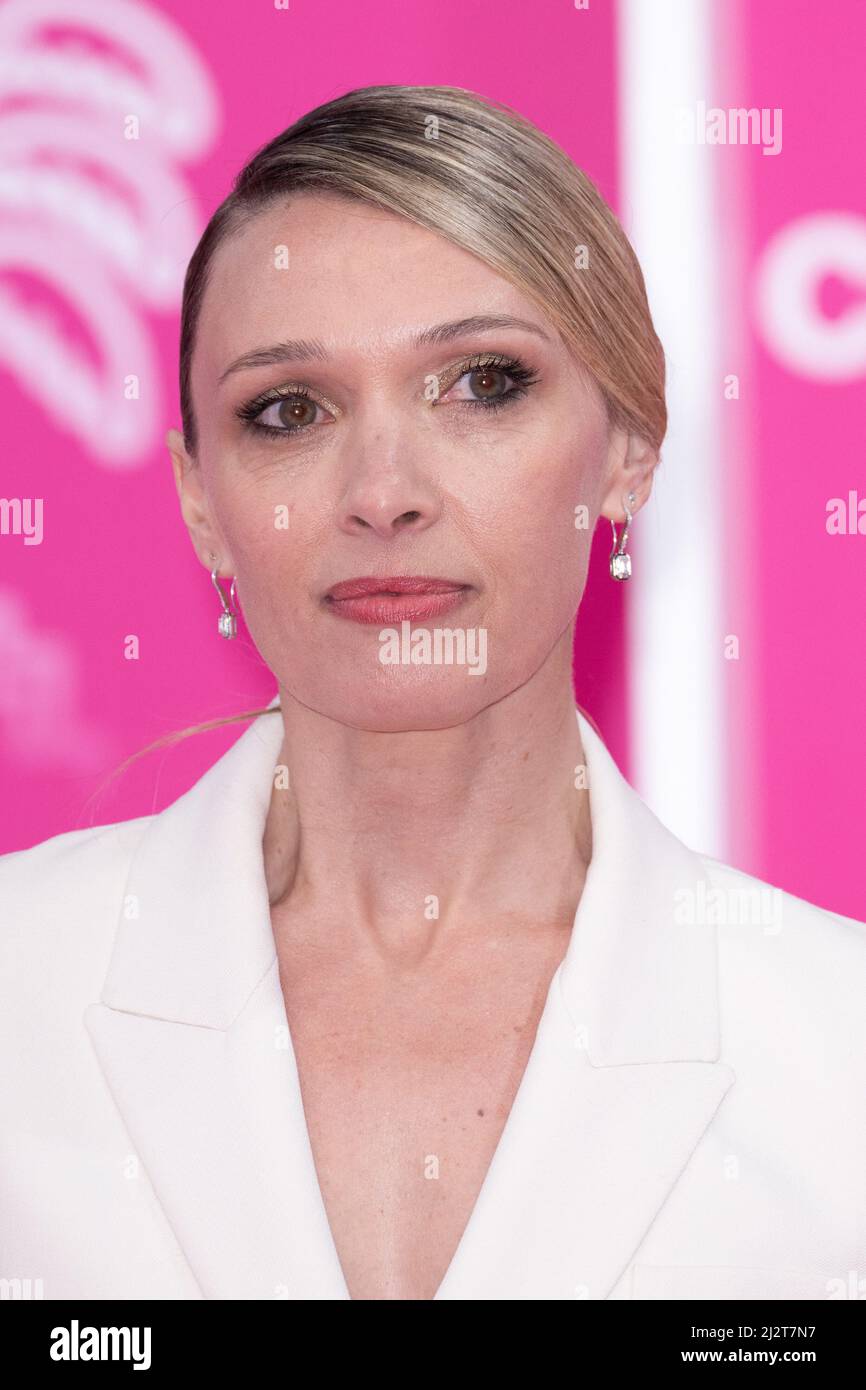 Cannes, France. 03rd Apr, 2022. Anne Marivin attends the pink carpet