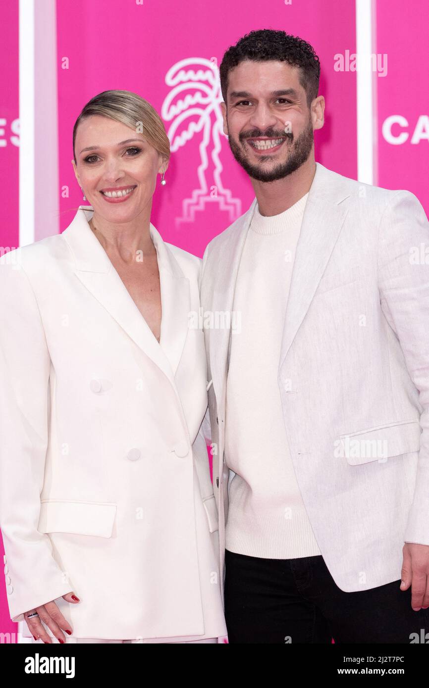 Cannes, France. 03rd Apr, 2022. Anne Marivin and Soufiane Guerrab