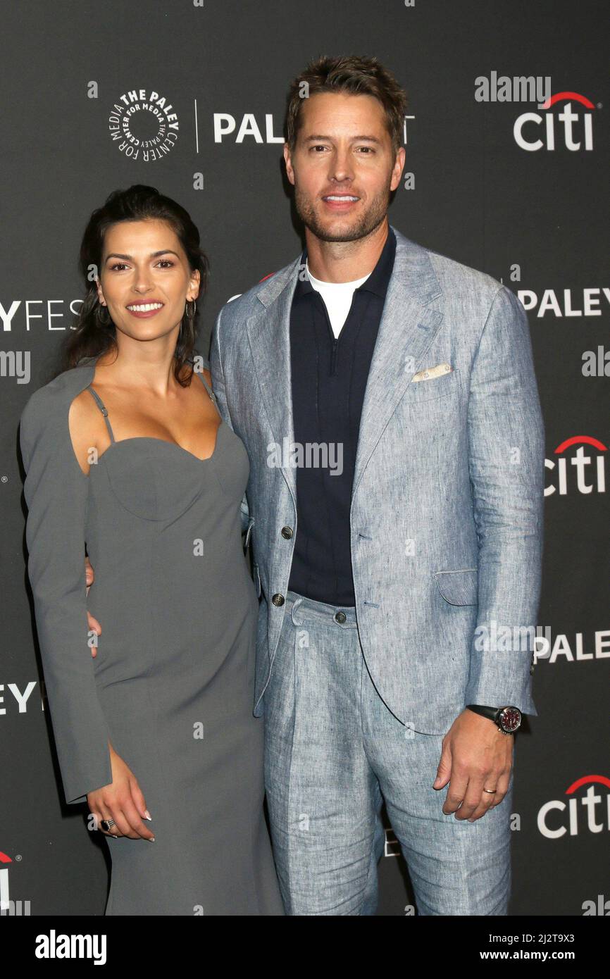 Los Angeles, CA. 2nd Apr, 2022. Sofia Pernas, Justin Hartley at 