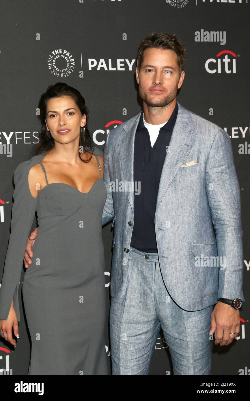 Los Angeles, CA. 2nd Apr, 2022. Sofia Pernas, Justin Hartley at 