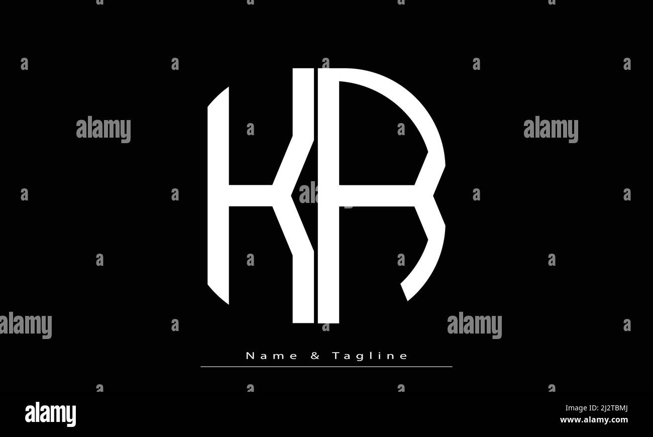 K R Initials Alphabet letters Initials Monogram logo KR , RK Stock Vector Image ...
