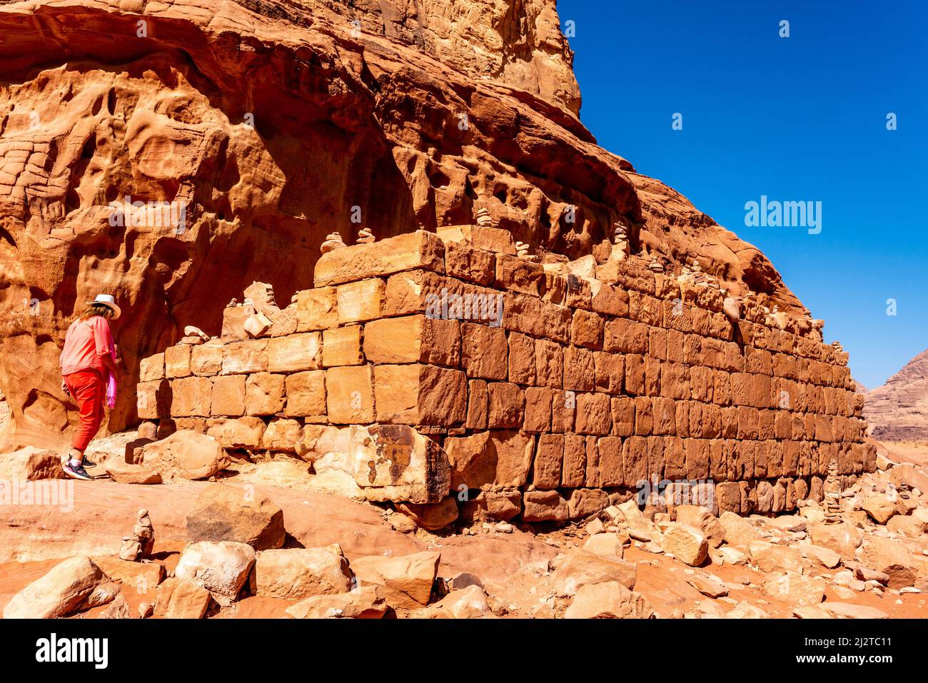 Lawrence House (T.E Lawrence), Wadi Rum, Jordan, Asia Stock Photo Alamy