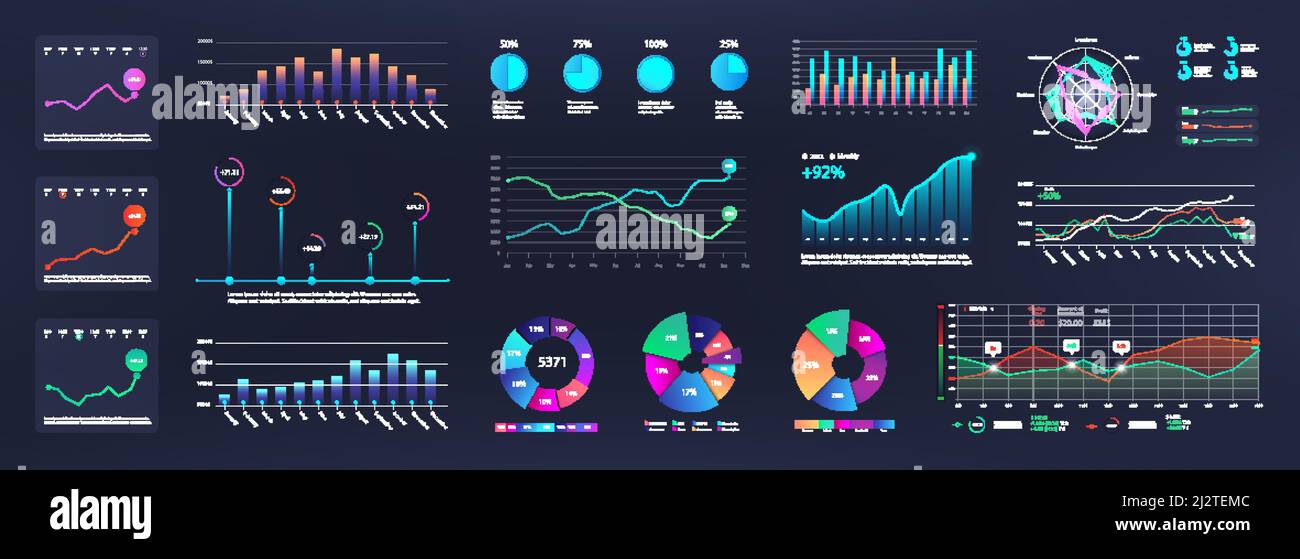 Mockup infographic elements for App, dashboard, UI, UX, KIT Stock ...