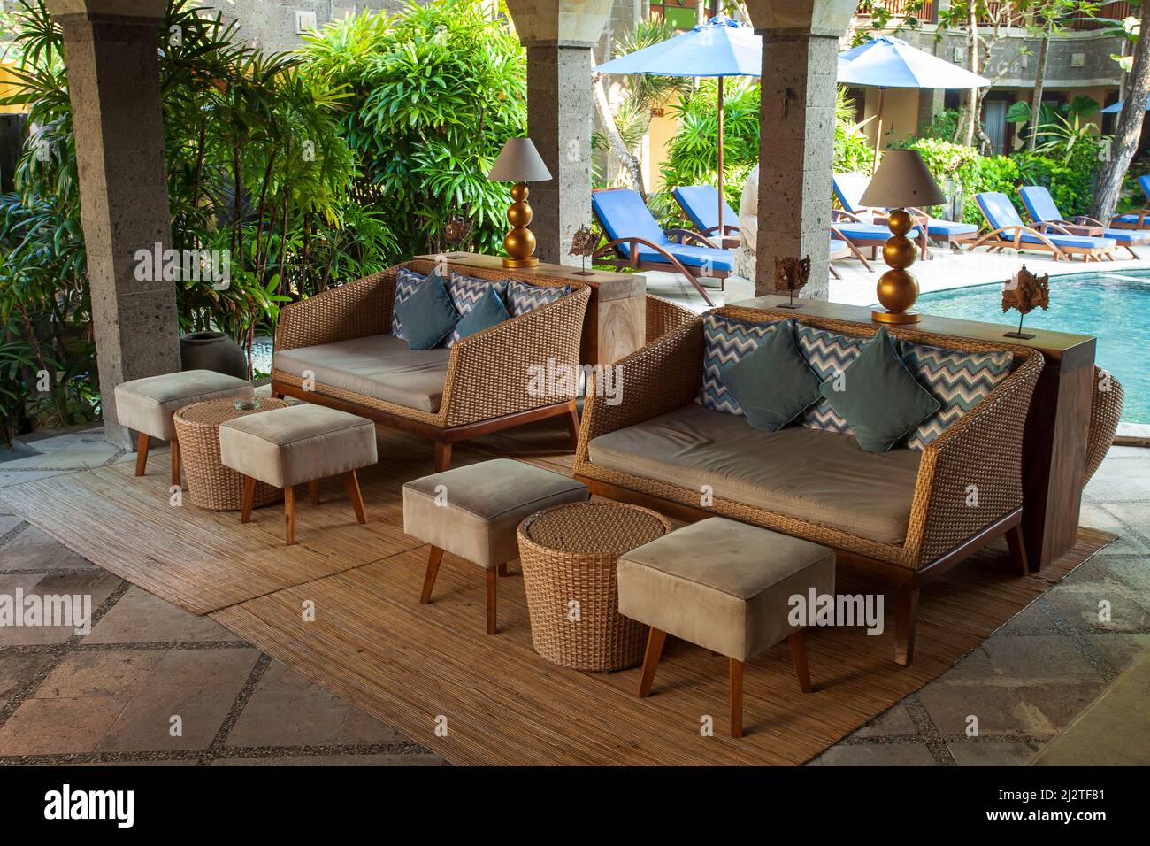 The Adhi Jaya Hotel in Kuta, Bali, Indonesia Stock Photo Alamy
