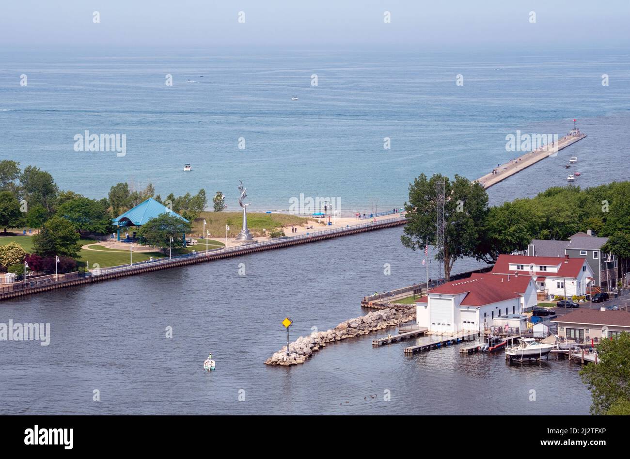 St joseph michigan aerial hires stock photography and images Alamy