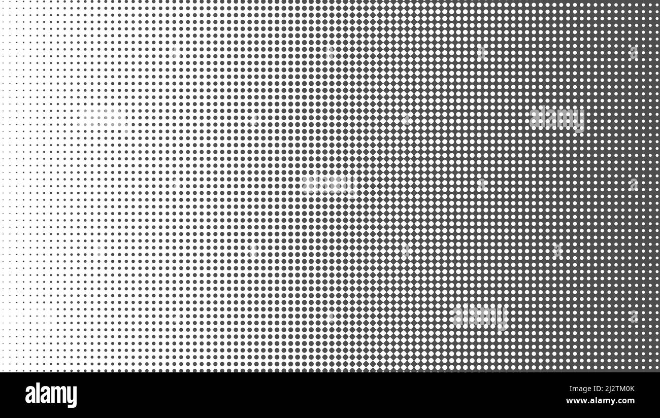 Halftone monochrome gradient. Dotted pattern isolated on white ...