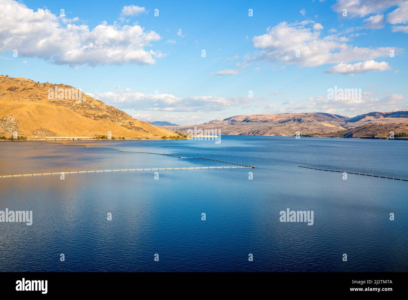 Grand Coulee Dam and Lake Columbia Stock Photo Alamy