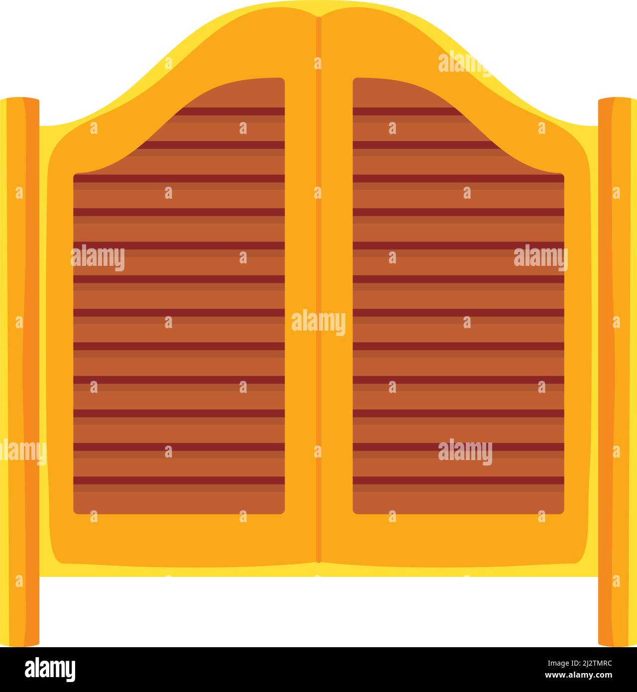 Doors in western saloon Stock Vector