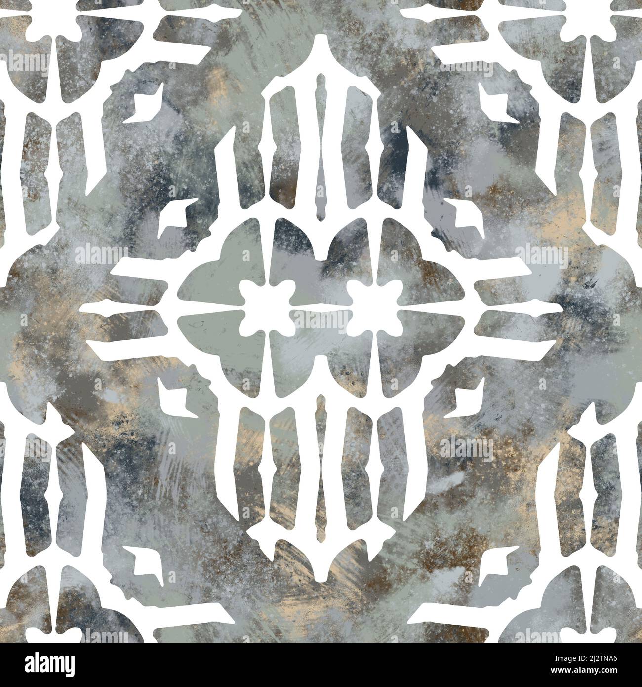 Seamless neutral and white grungy classic abstract surface pattern ...