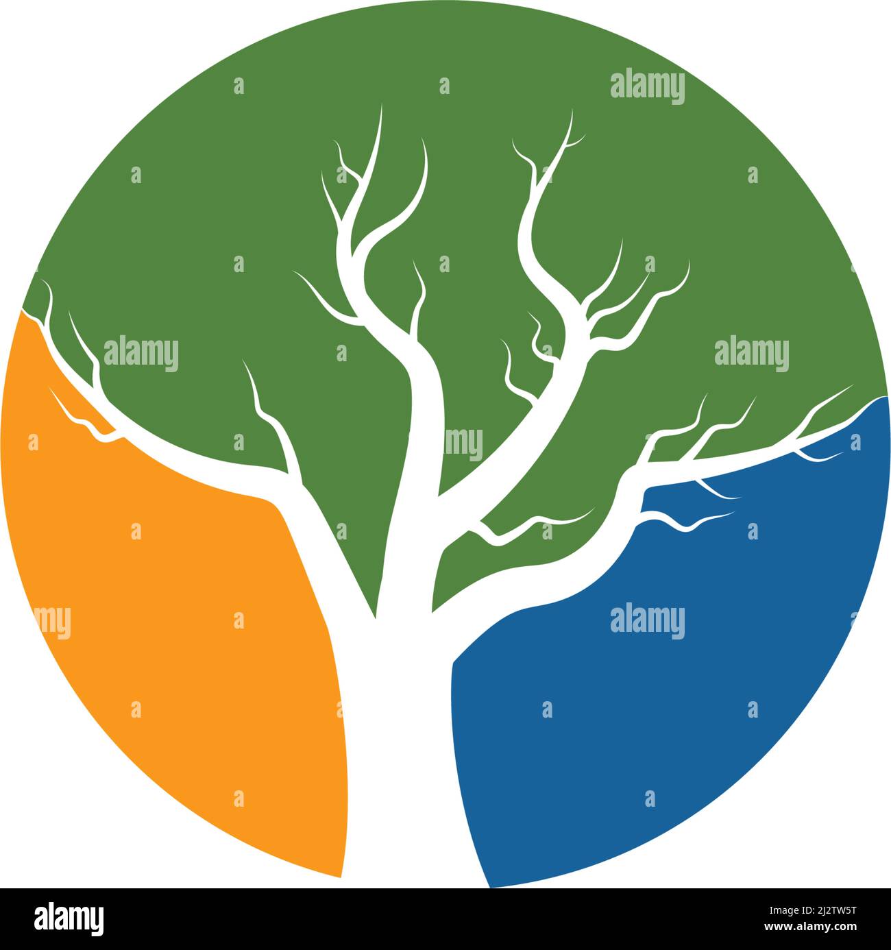 Tree logo background template vector illustration Stock Vector Image ...