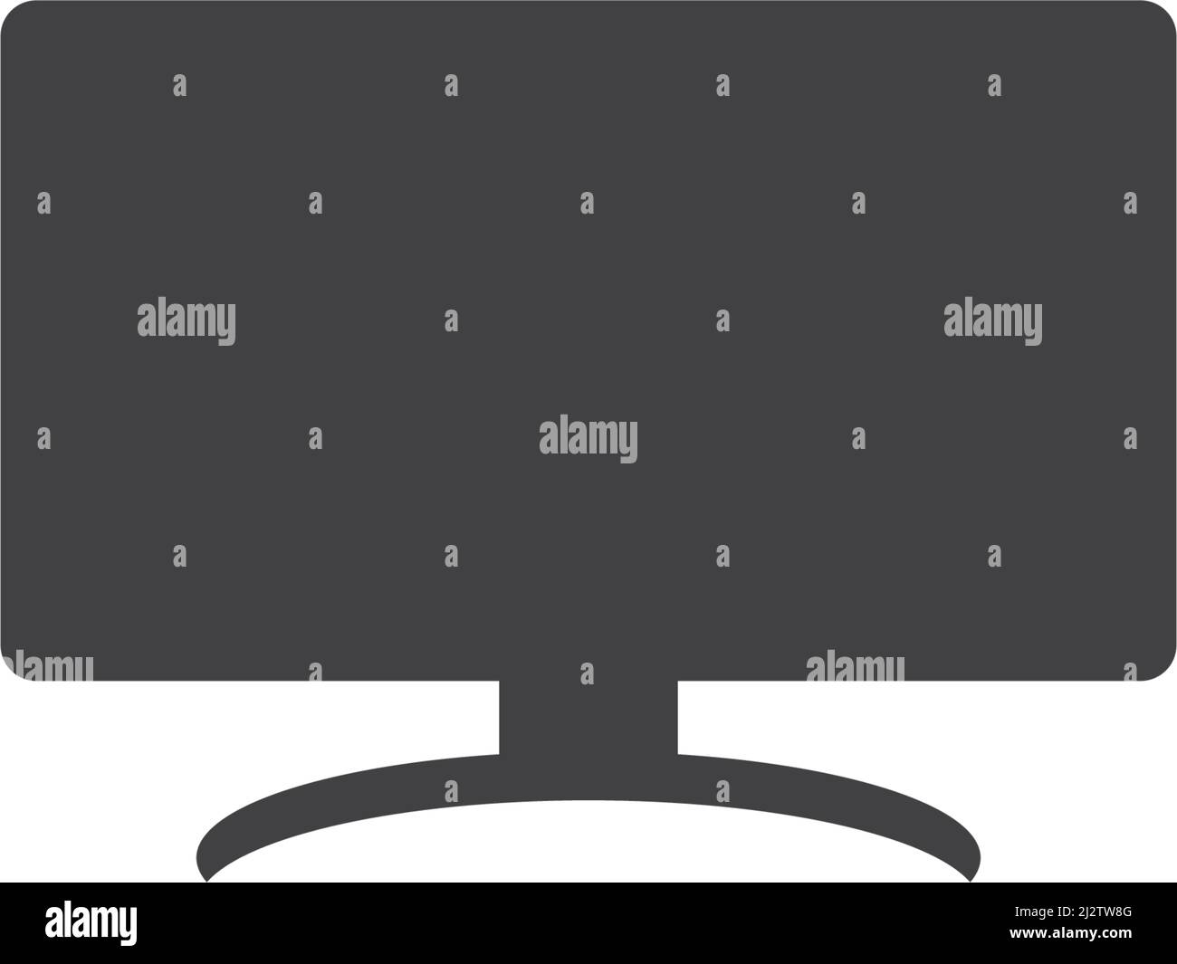 Monitor computer icon vector flat design Stock Vector Image & Art Alamy