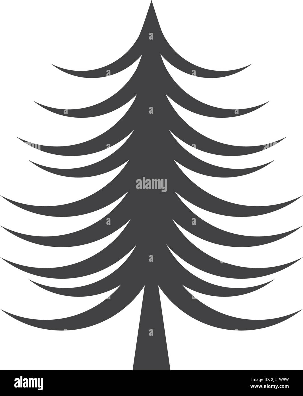 Pine tree logo ilustration vector design Stock Vector Image & Art - Alamy