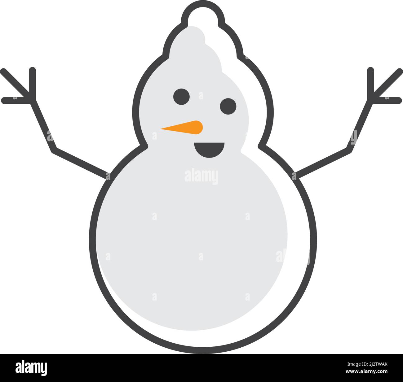 Snow man illustration vector design Stock Vector Image & Art - Alamy