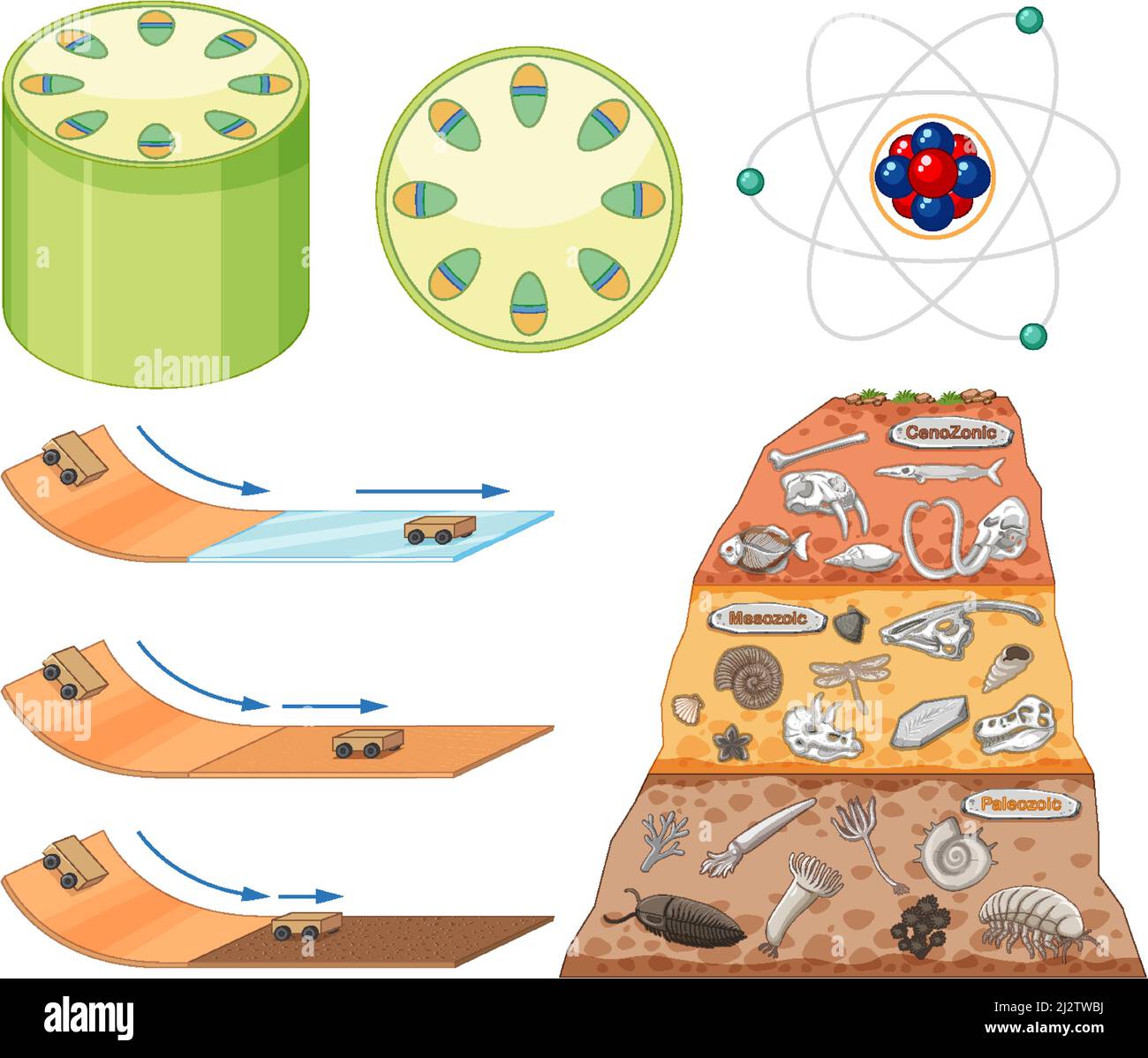 Science Explotation Draw Set of equipment needed for science experiment illustration Stock ...