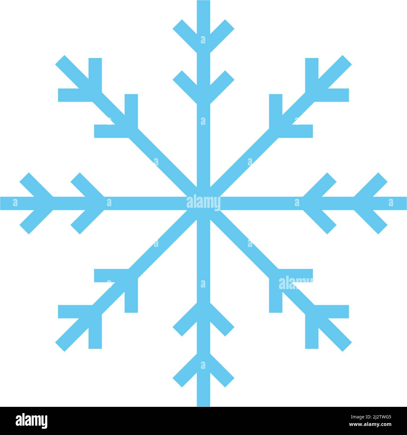 Snowflakes Logo ilustration vector Template Stock Vector
