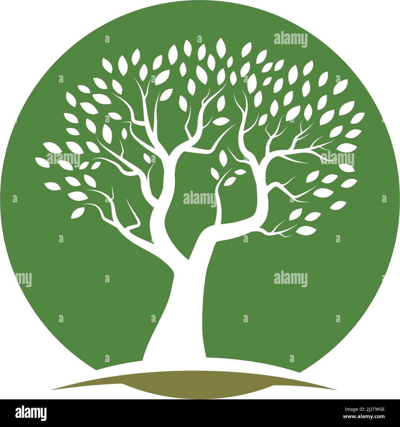 Tree logo template vector illustration Stock Vector Image & Art - Alamy