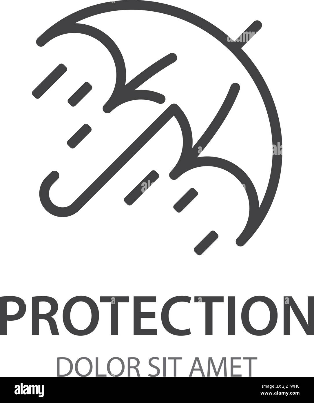 Umbrella logo concept vector template Stock Vector Image & Art - Alamy