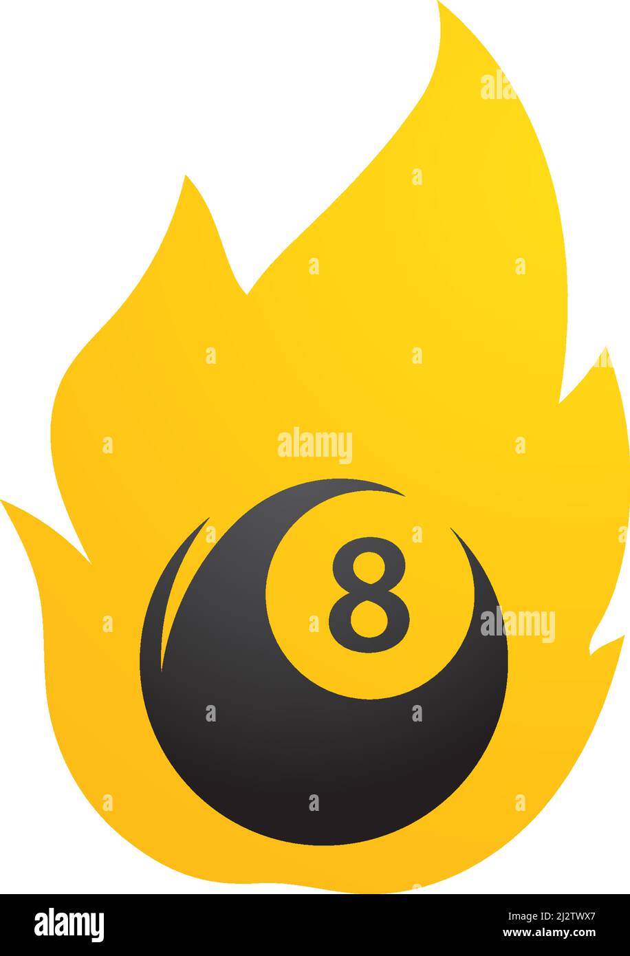Billiard logo vector illustration template Stock Vector