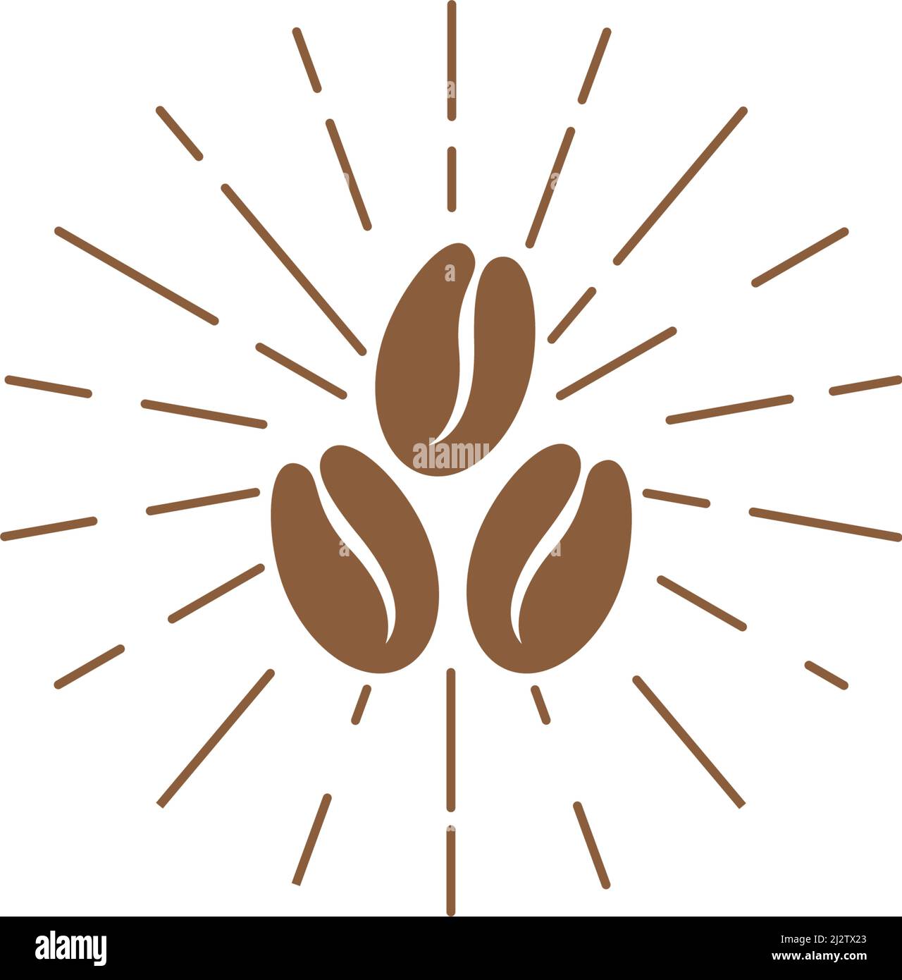 Coffee Beans Logo Template vector icon design Stock Vector