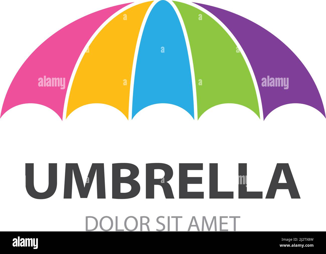 Umbrella logo concept vector template Stock Vector Image & Art - Alamy