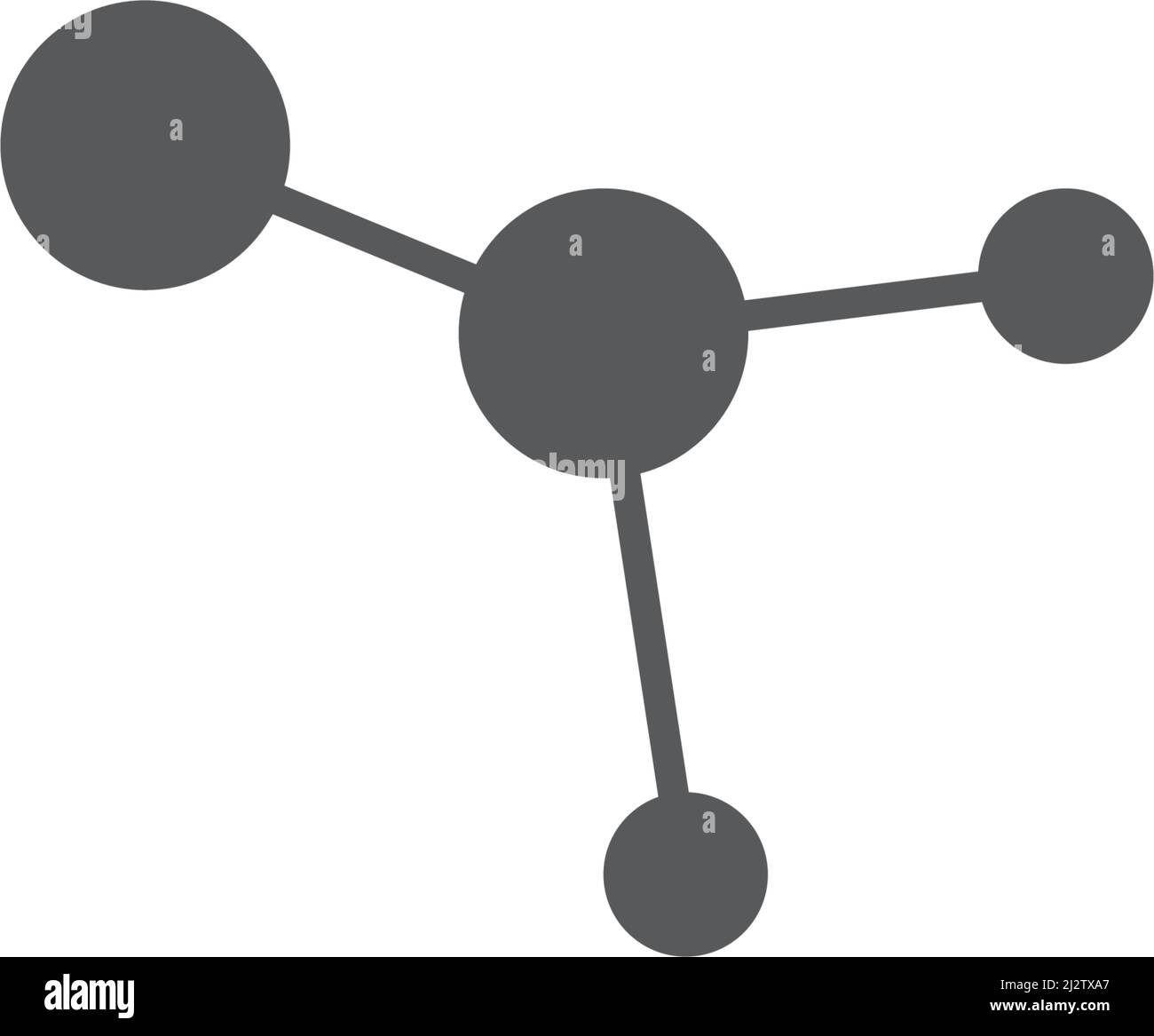 Molecule logo illustration vector template Stock Vector