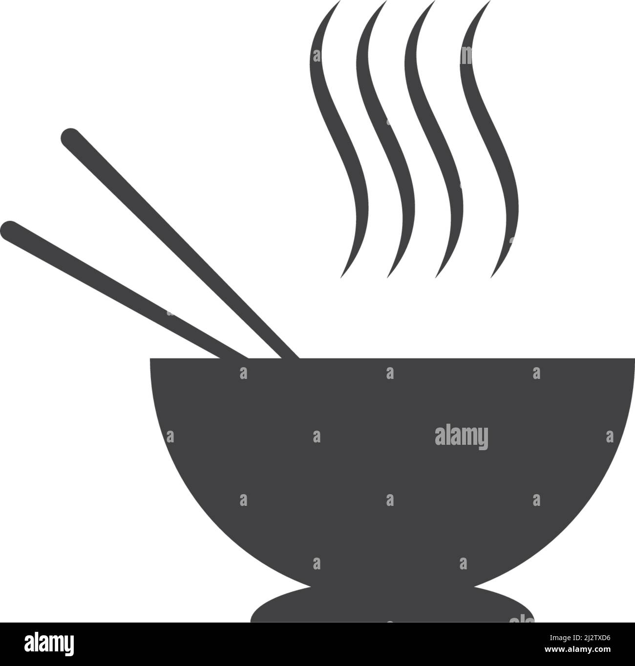 Noodle bowl logo  design vector ilustration template Stock Vector