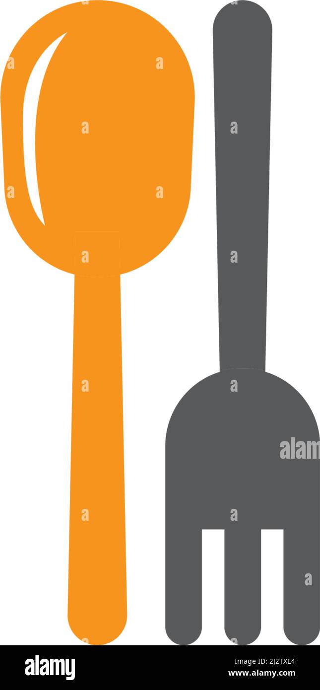 fork and spoon logo vector template Stock Vector Image & Art - Alamy