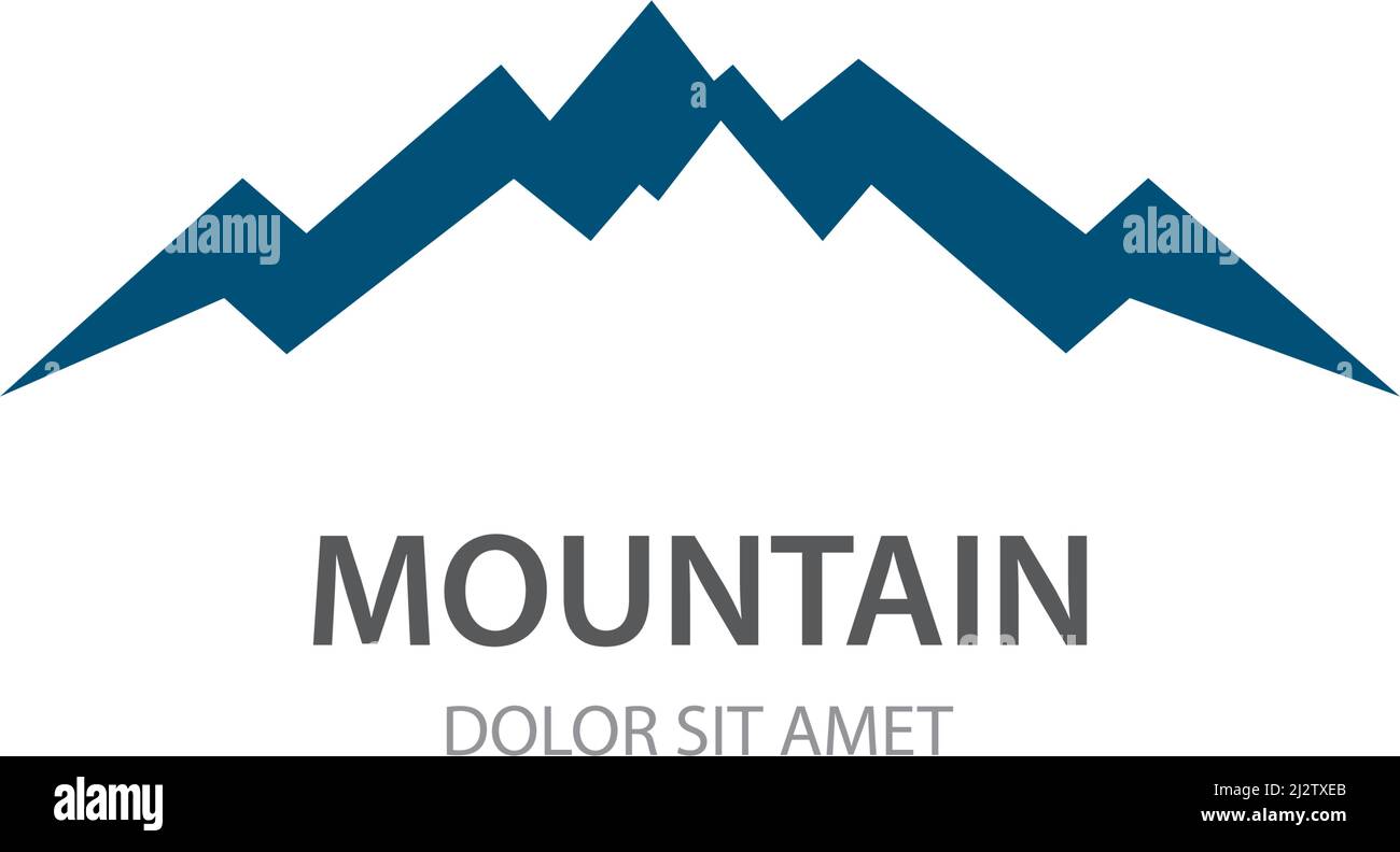 Mountain Logo Business Template Vector Stock Vector Image & Art - Alamy