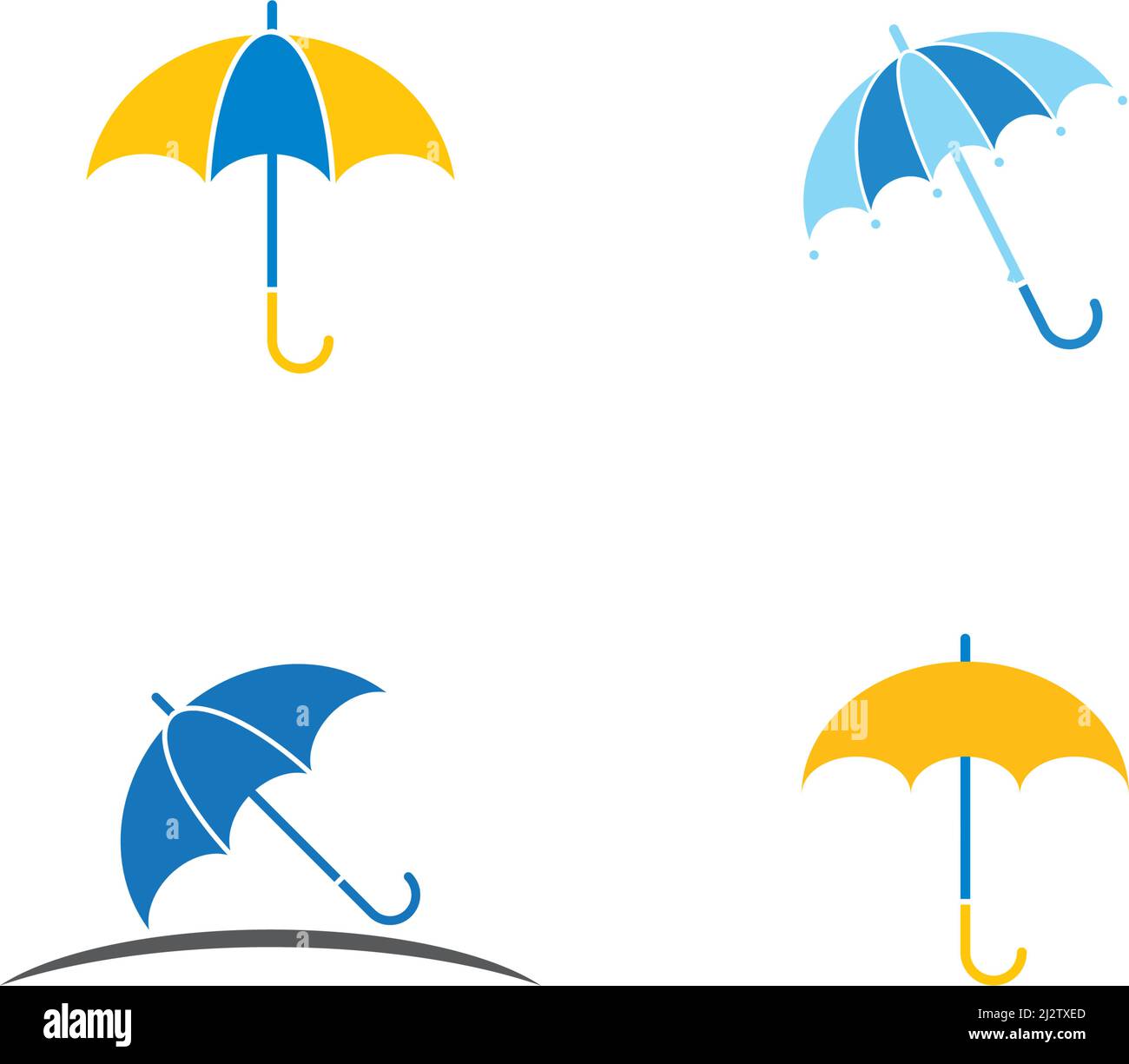 Umbrella logo concept vector template Stock Vector Image & Art - Alamy