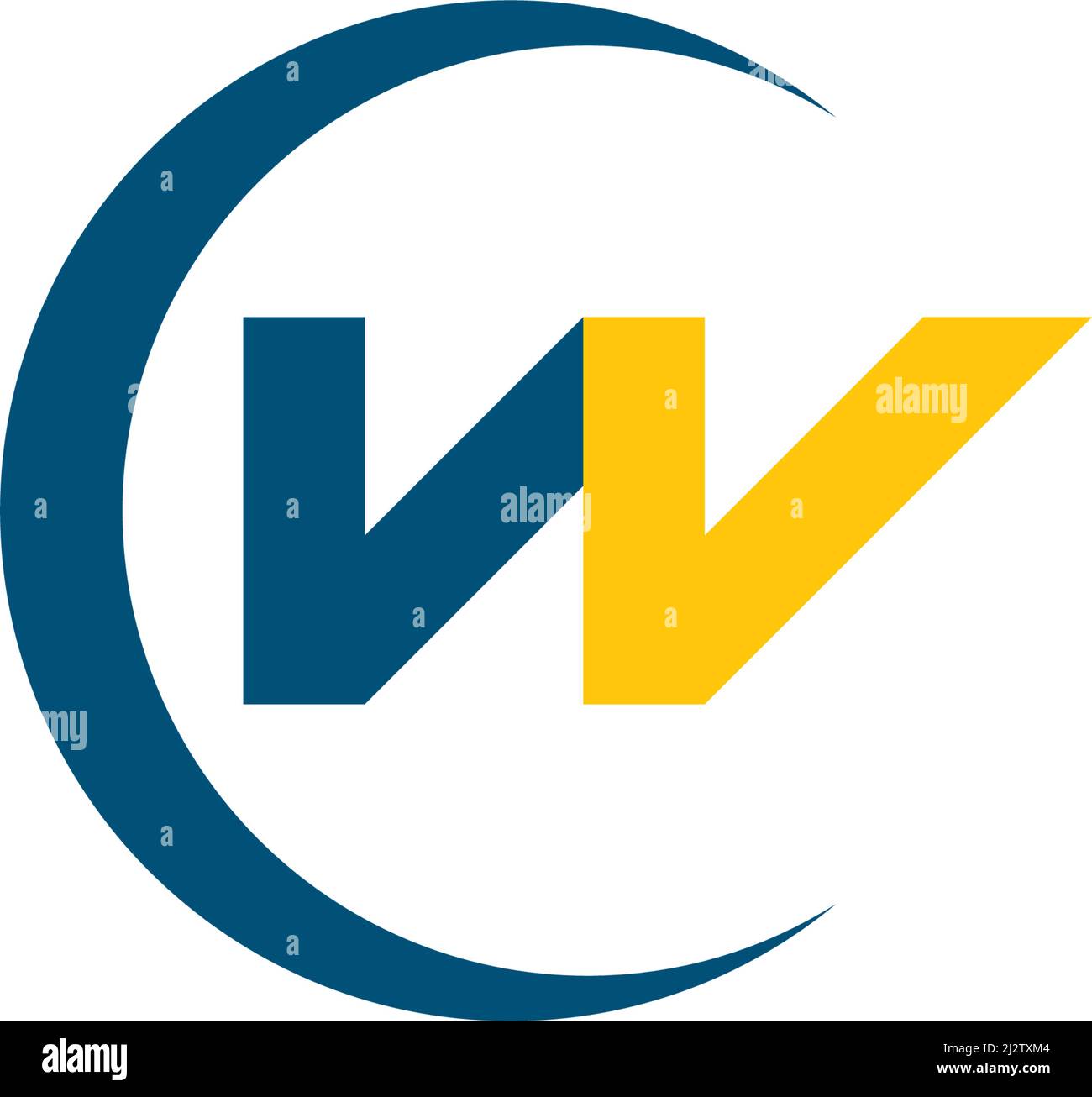 W Letter Logo Template Vector Illustration Stock Vector Image & Art - Alamy