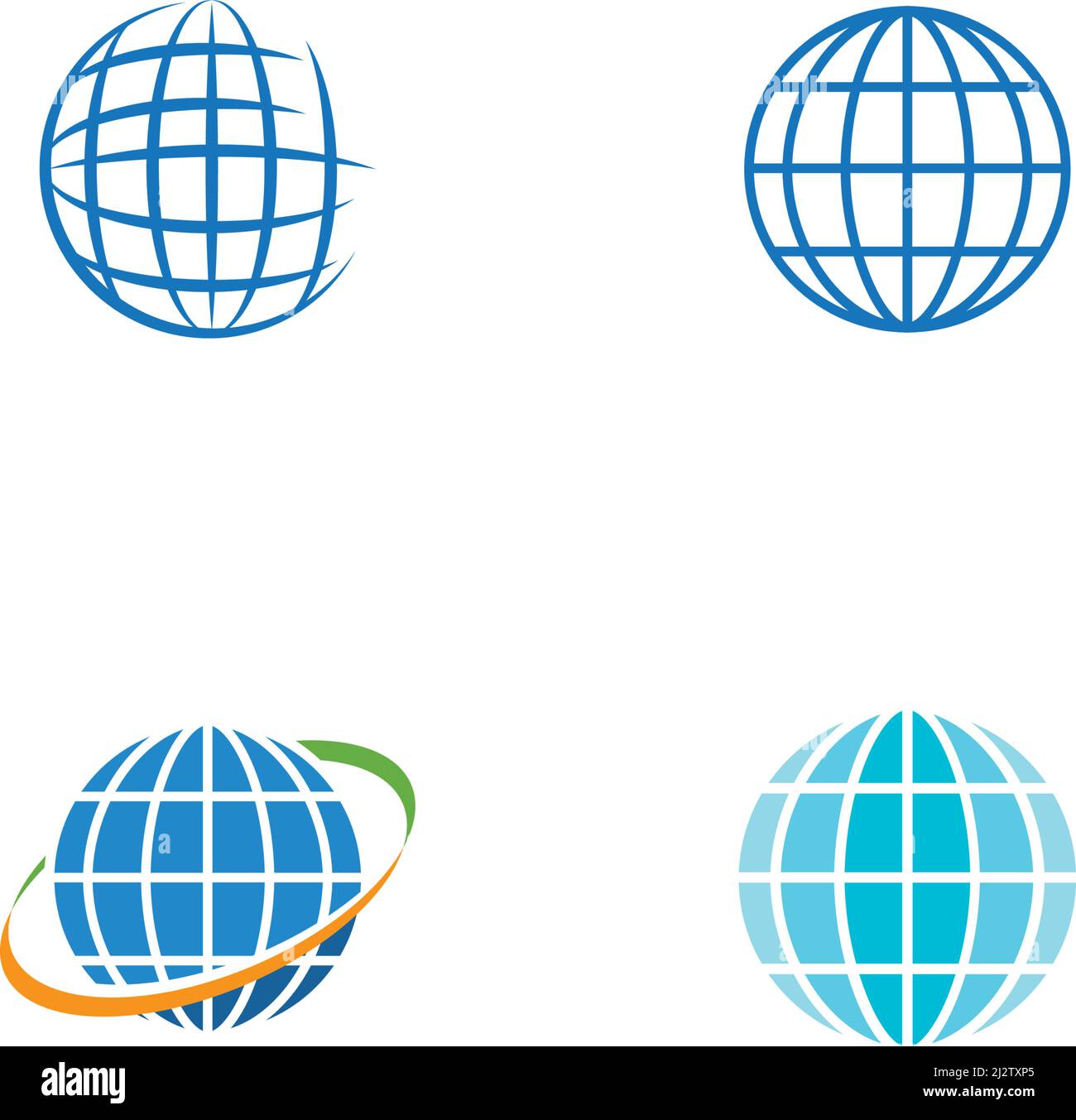 Globe technology ilustration logo vector template Stock Vector