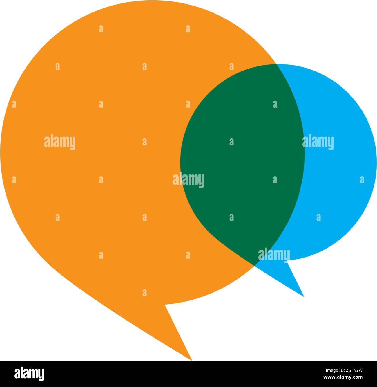 Speech bubble icon Logo template vector illustration Stock Vector