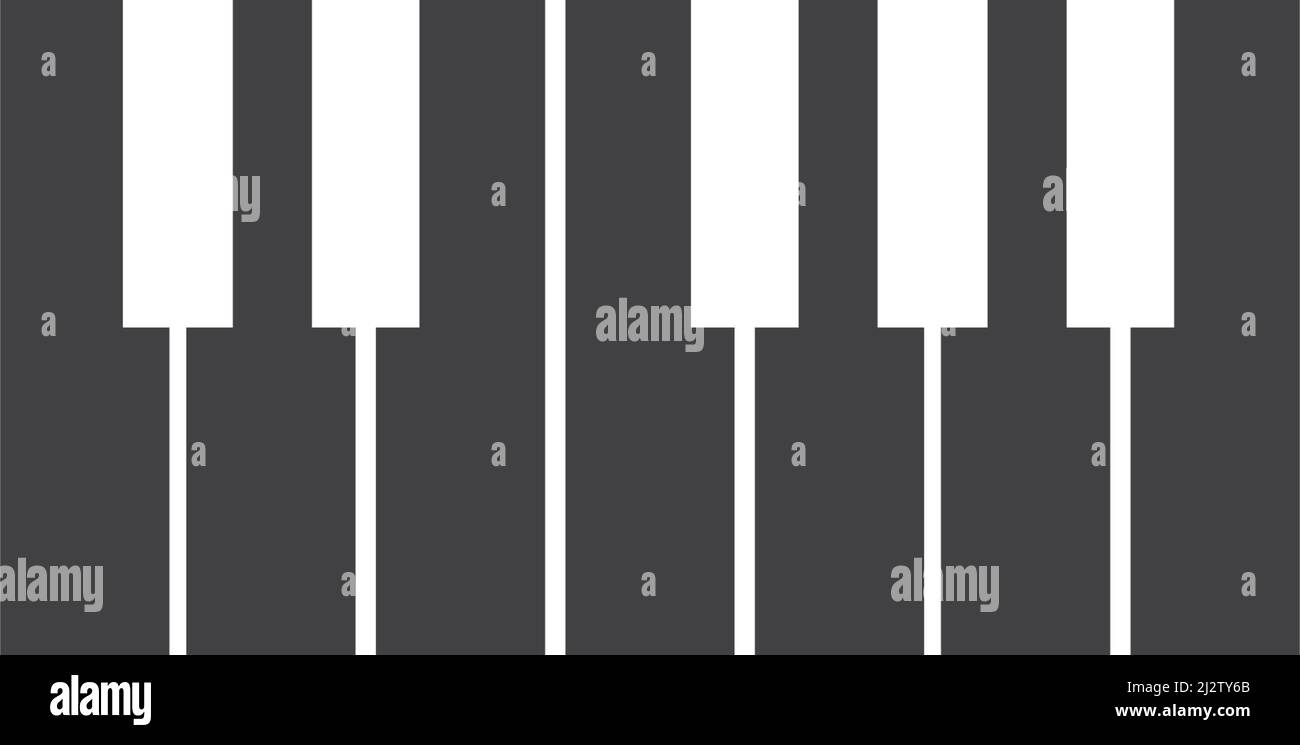 Piano logo icon vector ilustration template Stock Vector