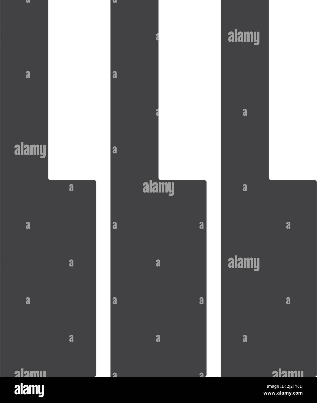 Piano logo icon vector ilustration template Stock Vector