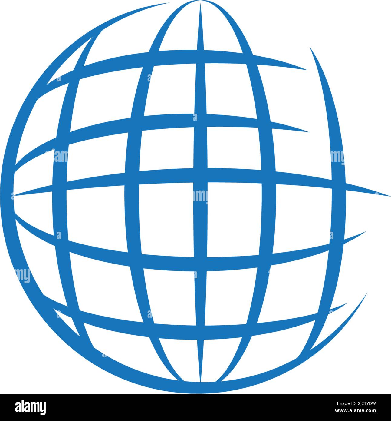 Globe technology ilustration logo vector template Stock Vector
