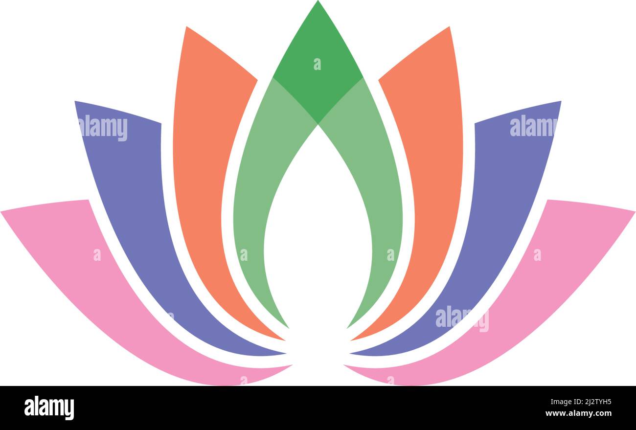 Lotus flower logo Template Vector Stock Vector
