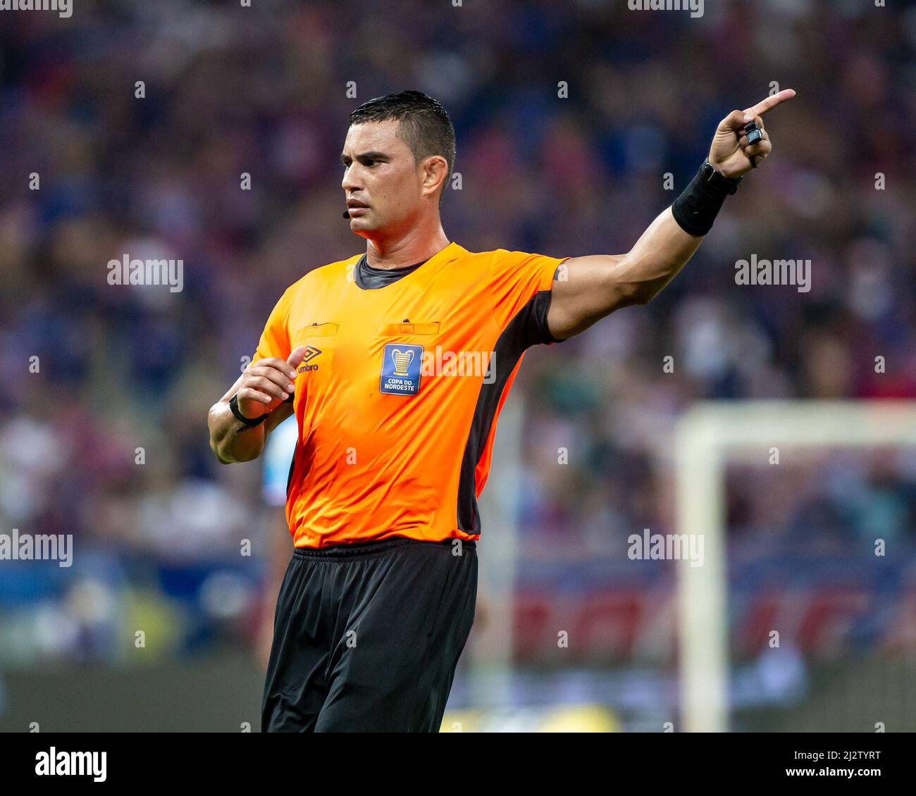 Fortaleza, Brazil. 04th Apr, 2022. CE - Fortaleza - 04/03/2022 - 2022 NORTHEAST CUP FINAL, FORTALEZA X SPORT - Referee Marielson Alves Silva during a match between Fortaleza and Sport at the Arena Castelao stadium for the Copa do Nordeste 2022 championship. Photo: Pedro Chaves/AGIF Credit: AGIF/Alamy Live News Stock Photo