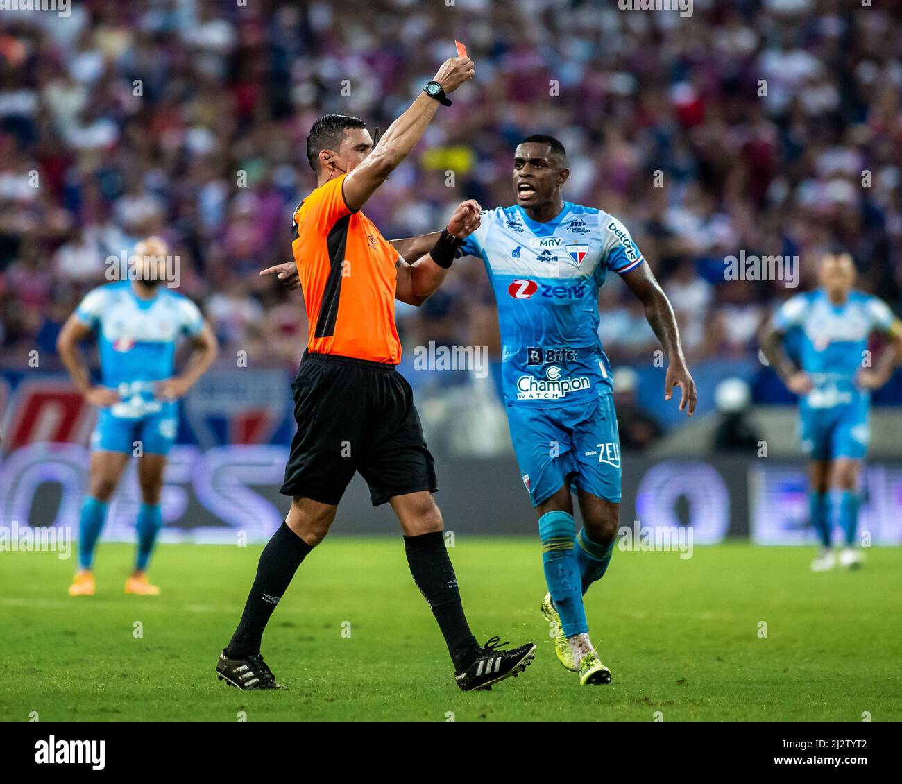 Fortaleza, Brazil. 04th Apr, 2022. CE - Fortaleza - 04/03/2022 - 2022 NORTHEAST CUP FINAL, FORTALEZA X SPORT - Referee Marielson Alves Silva during a match between Fortaleza and Sport at the Arena Castelao stadium for the Copa do Nordeste 2022 championship. Photo: Pedro Chaves/AGIF Credit: AGIF/Alamy Live News Stock Photo
