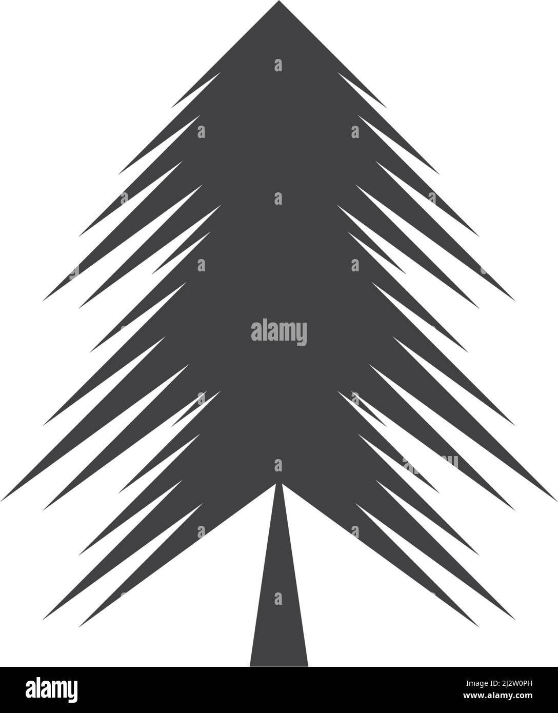 Pine tree logo ilustration vector design Stock Vector Image & Art - Alamy