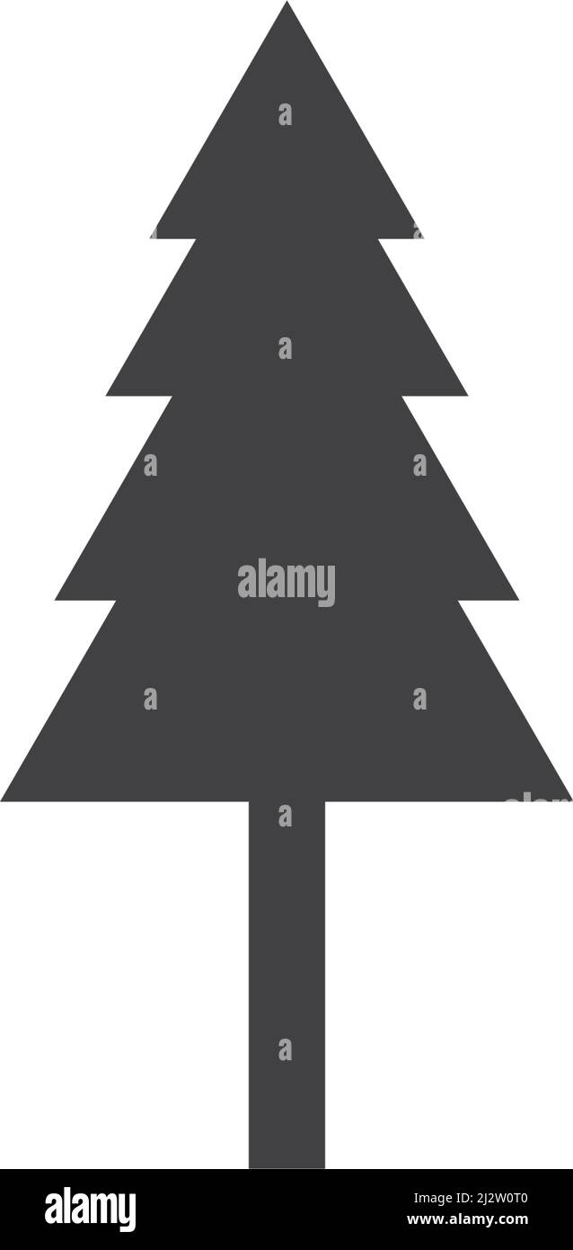 Pine tree logo ilustration vector design Stock Vector