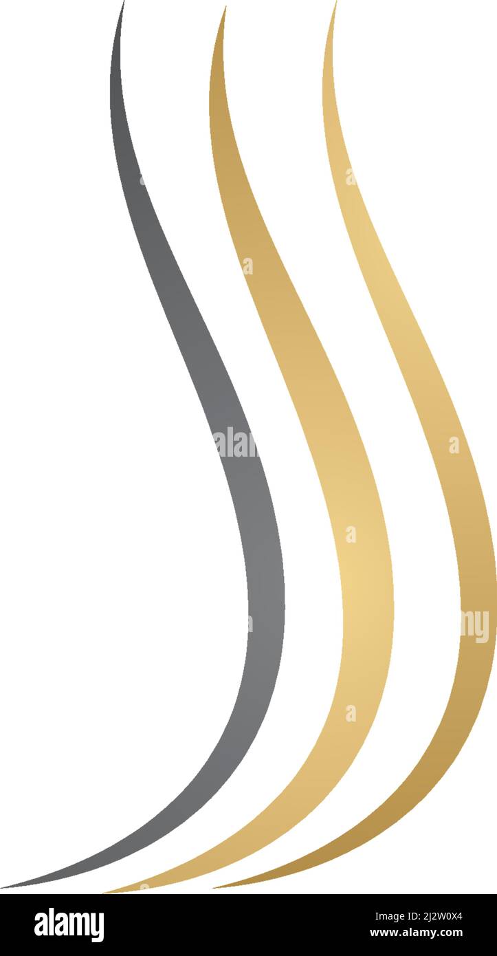 Hair wave logo vector icon template Stock Vector