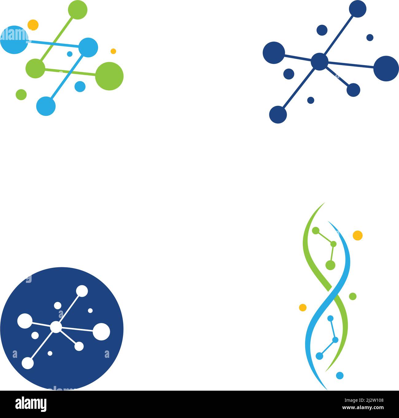 Molecule logo icon illustration vector template Stock Vector Image ...