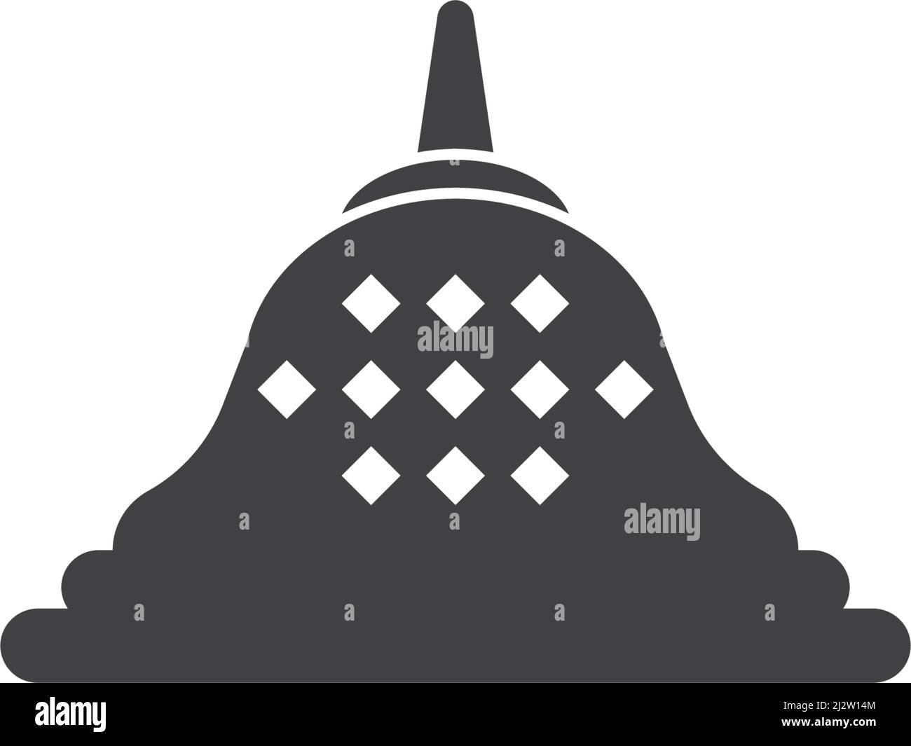 Stupa temple logo flat design vector Stock Vector Image \u0026 Art - Alamy, image size:1300x1065