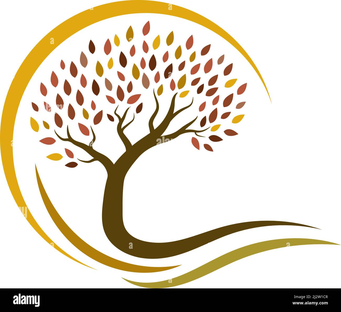 Tree logo template vector illustration Stock Vector Image & Art - Alamy