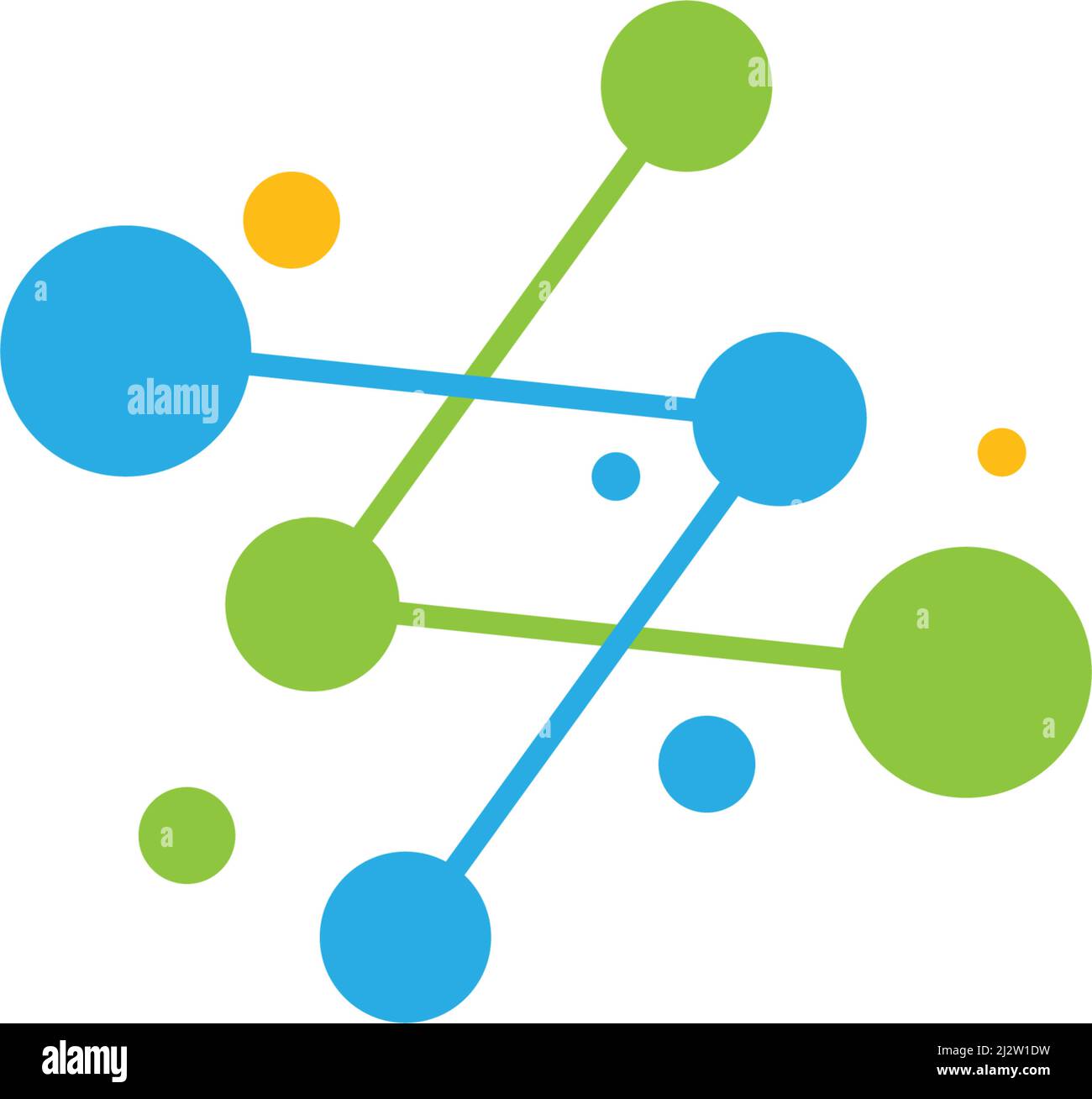 Molecule logo icon illustration vector template Stock Vector Image ...