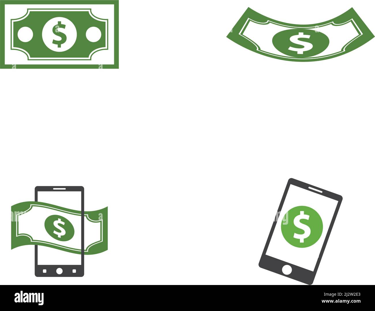 Business acounting money mobile cash logo vector template Stock Vector ...