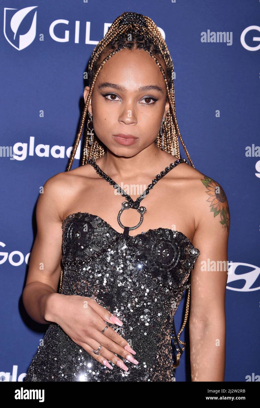 Eva R Real Name BEVERLY HILLS, CA - APRIL 02: Eva Reign attends the 33rd Annual GLAAD ...